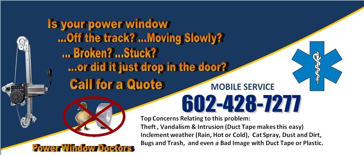 Window Regulator Repair in Phoenix Arizona